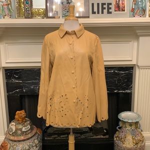 NWT “Marc New York” buckskin cutout jacket